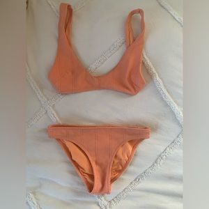 Aerie bikini set, orange/peach